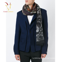 High Quality Printing design Soft Wool Scarf Shawl for Men